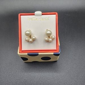 Bella Jack Pearl Cluster Earrings